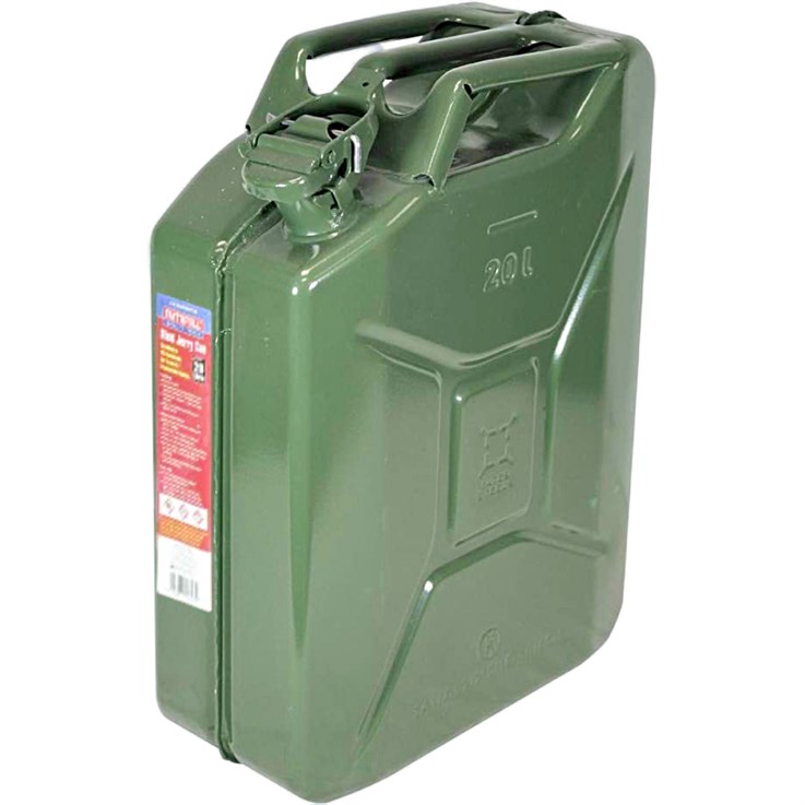 Faithfull Metal Jerry Can Green 20L